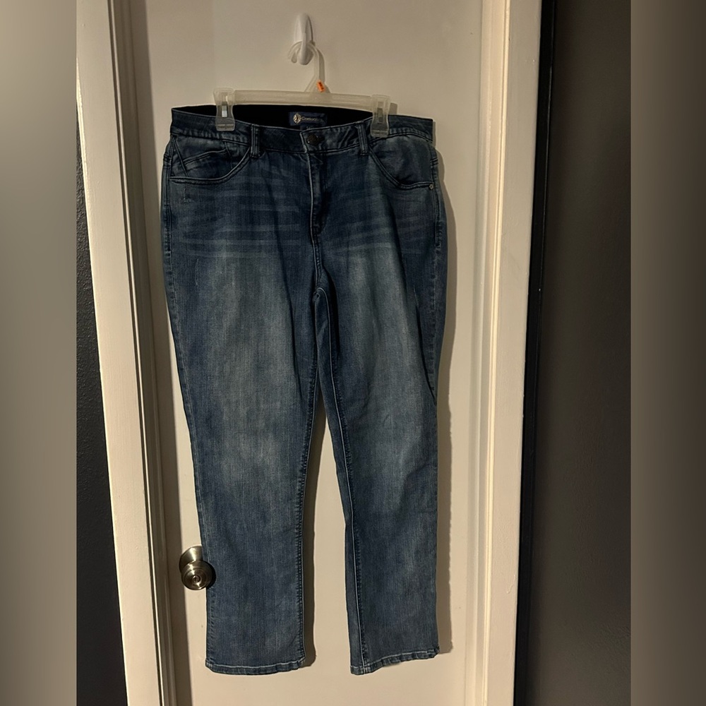 Democracy Dark Blue Girlfriend Jeans